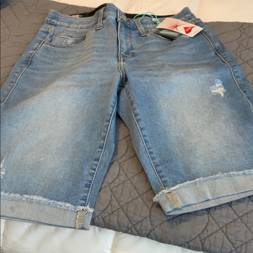 NWT - LulaRoe Denim Bermuda Shorts - 28
